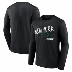 New York Jets Hustle Long Sleeve T-Shirt Black - NFL
