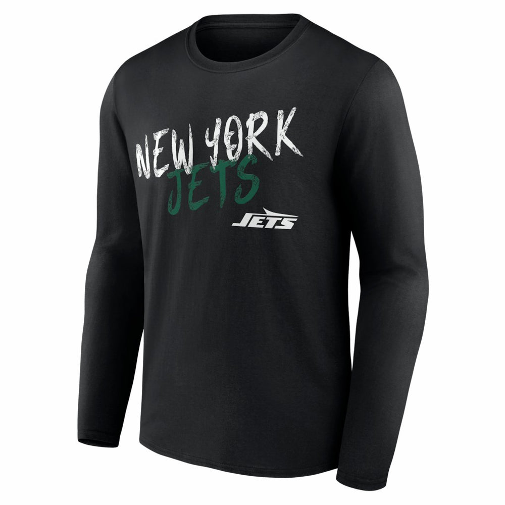 New York Jets Hustle Long Sleeve T-Shirt Black - NFL