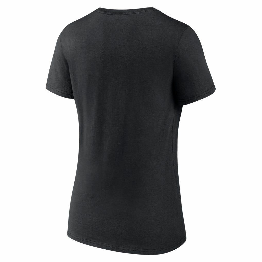 New York Jets Women's Hustle V-Neck T-Shirt Black - NFL