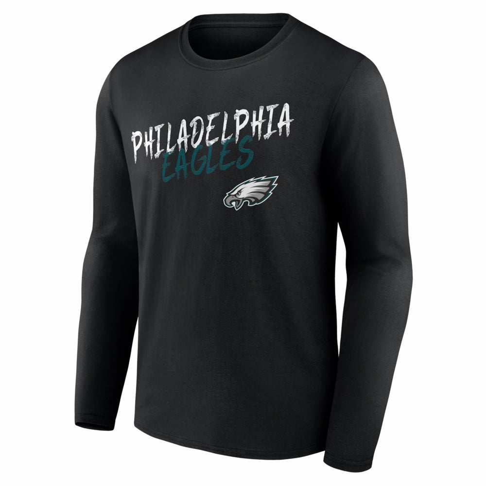 Philadelphia Eagles Hustle Long Sleeve T-Shirt Black - NFL