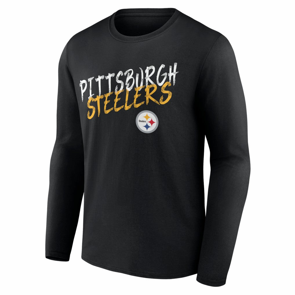 Pittsburgh Steelers Hustle Long Sleeve T-Shirt Black - NFL