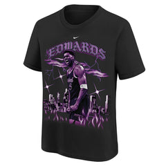 Nike - Anthony Edwards Minnesota Timberwolves Youth City Edition Player T-Shirt - Black