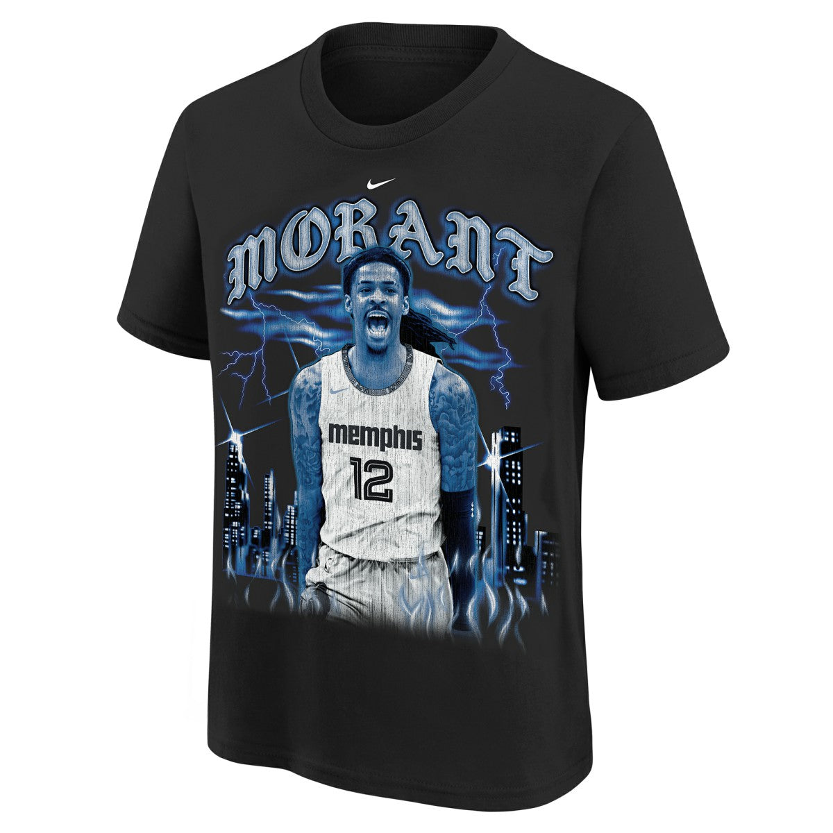 Nike - Ja Morant Memphis Grizzlies Youth City Edition Player T-Shirt - Black