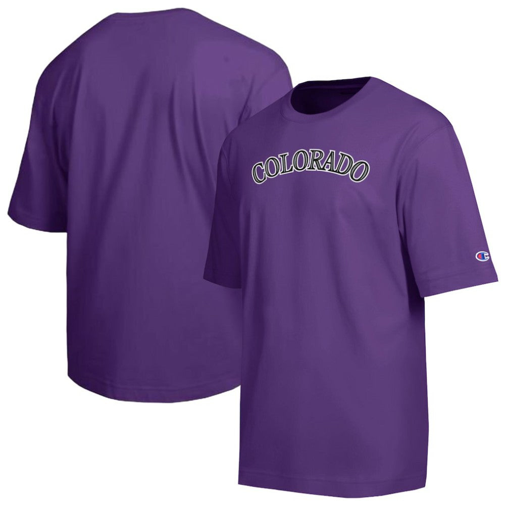 Colorado Rockies Champion All Star Chenille Wordmark T-Shirt Sale
