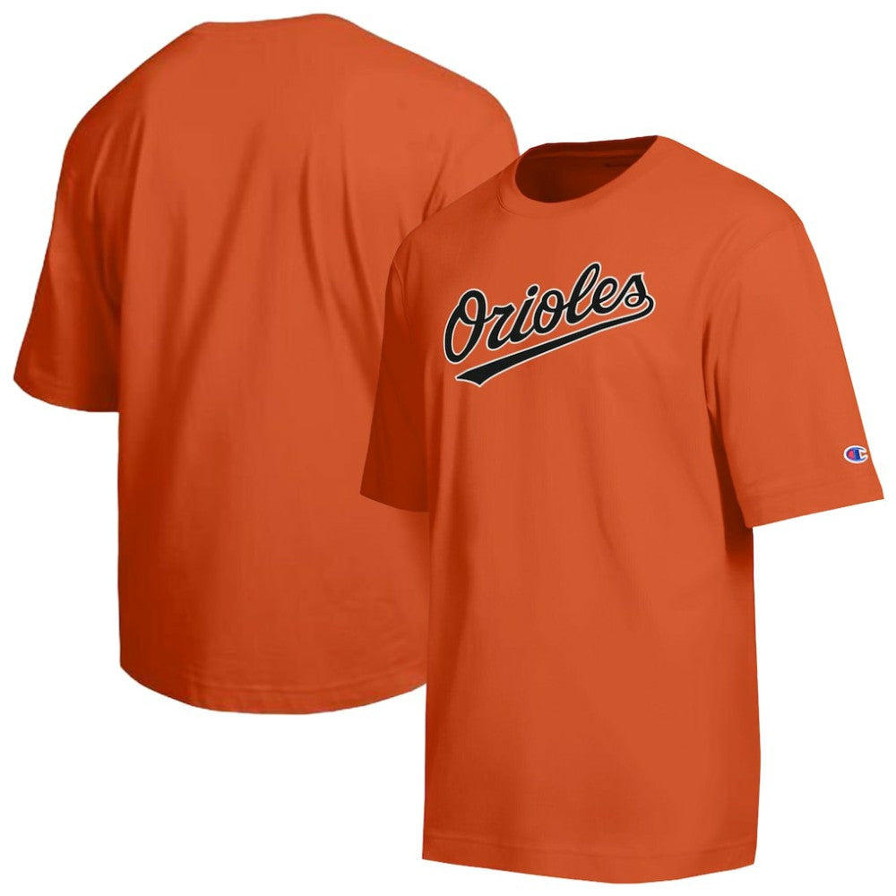Baltimore Orioles Champion All Star Chenille Wordmark T-Shirt Lifestyle