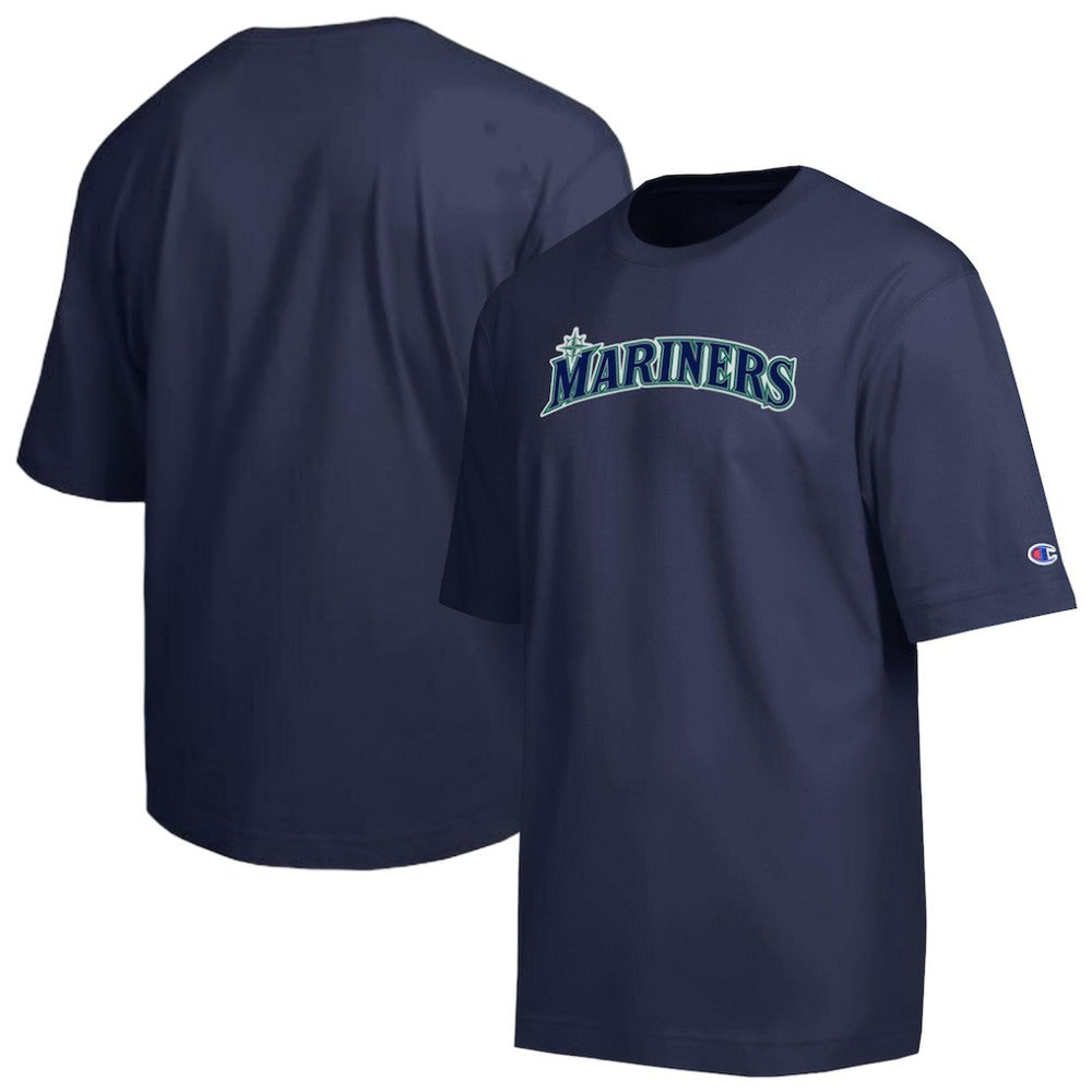 Seattle Mariners Champion All Star Chenille Wordmark T-Shirt Lifestyle