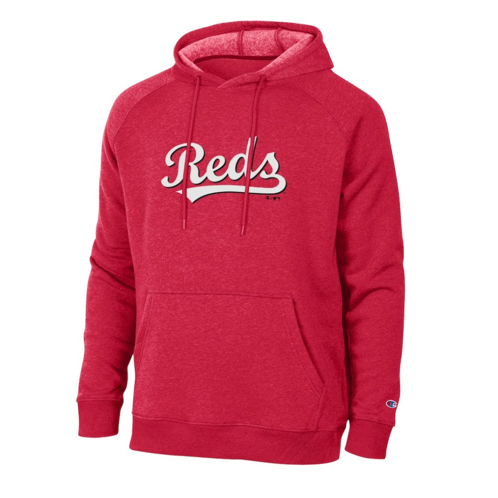 Cincinnati Reds Champion Triumph Tri-Blend Raglan Hoodie Lifestyle