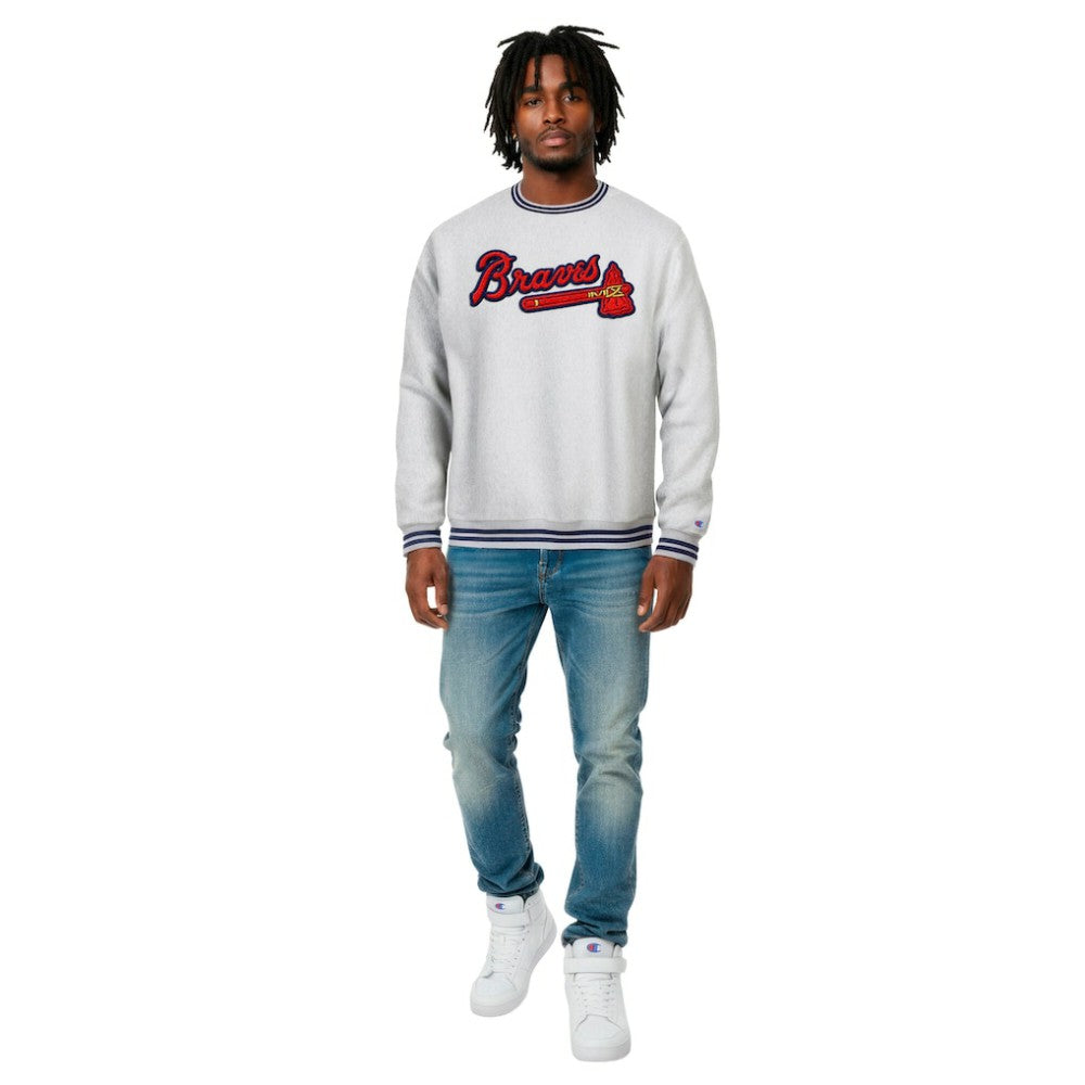 Atlanta Braves Champion Reverse Weave Sweatshirt Lifestyle