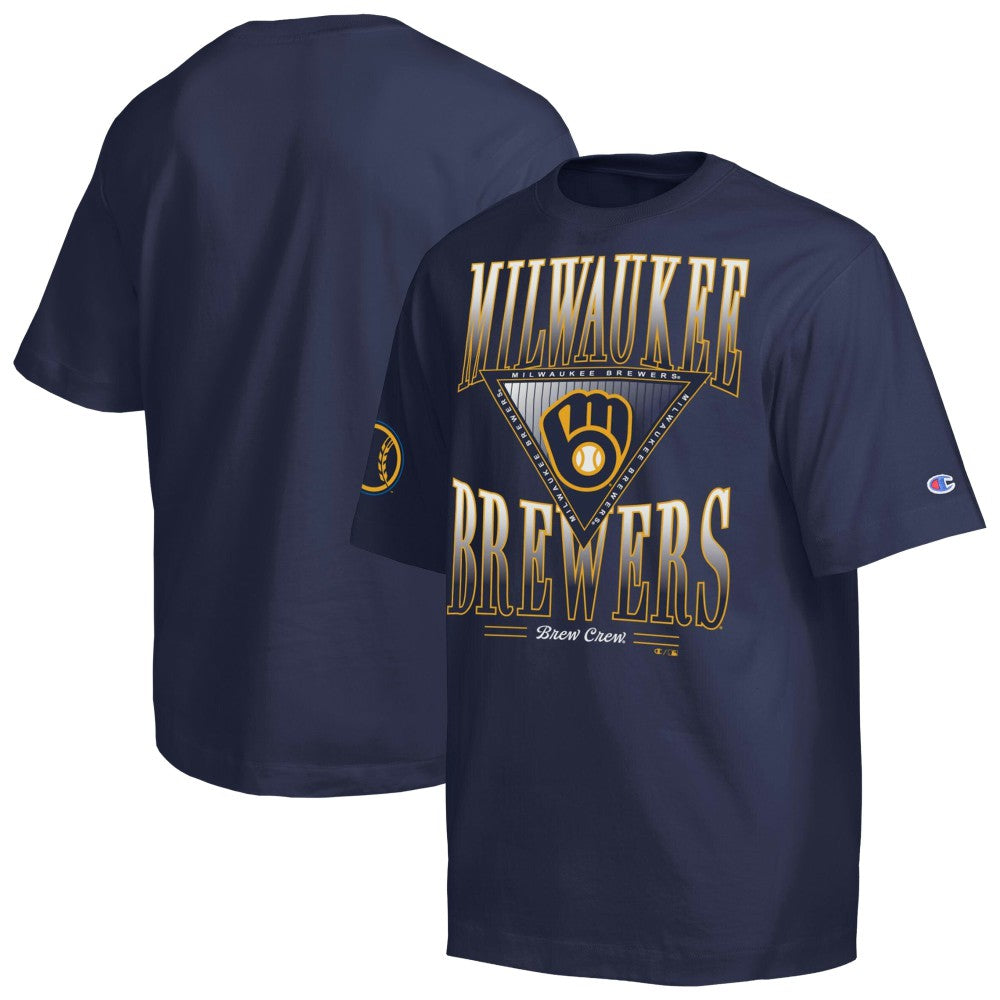 Milwaukee Brewers Champion Traditions Two Locations T-Shirt Lifestyle