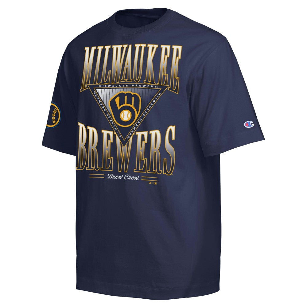 Milwaukee Brewers Champion Traditions Two Locations T-Shirt Lifestyle