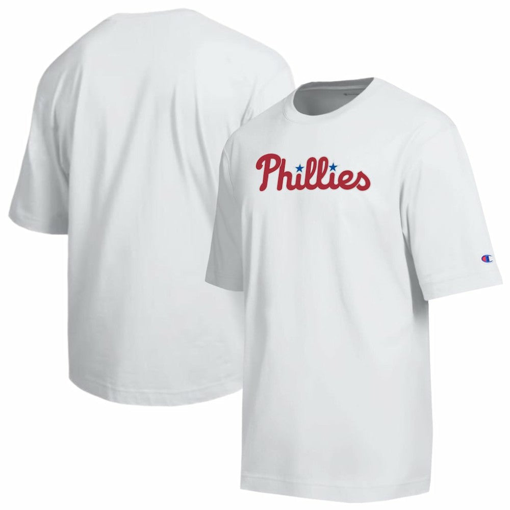 Philadelphia Phillies Champion All Star Arched Chenille Wordmark T-Shirt Near Me