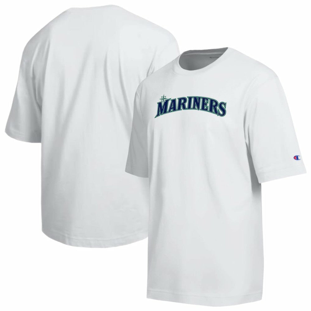 Seattle Mariners Champion All Star Arched Chenille Wordmark T-Shirt Sale