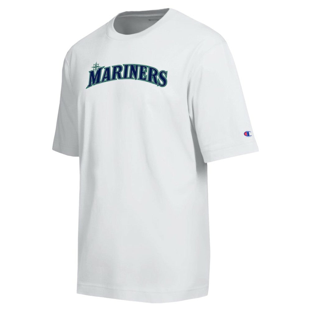 Seattle Mariners Champion All Star Arched Chenille Wordmark T-Shirt Sale