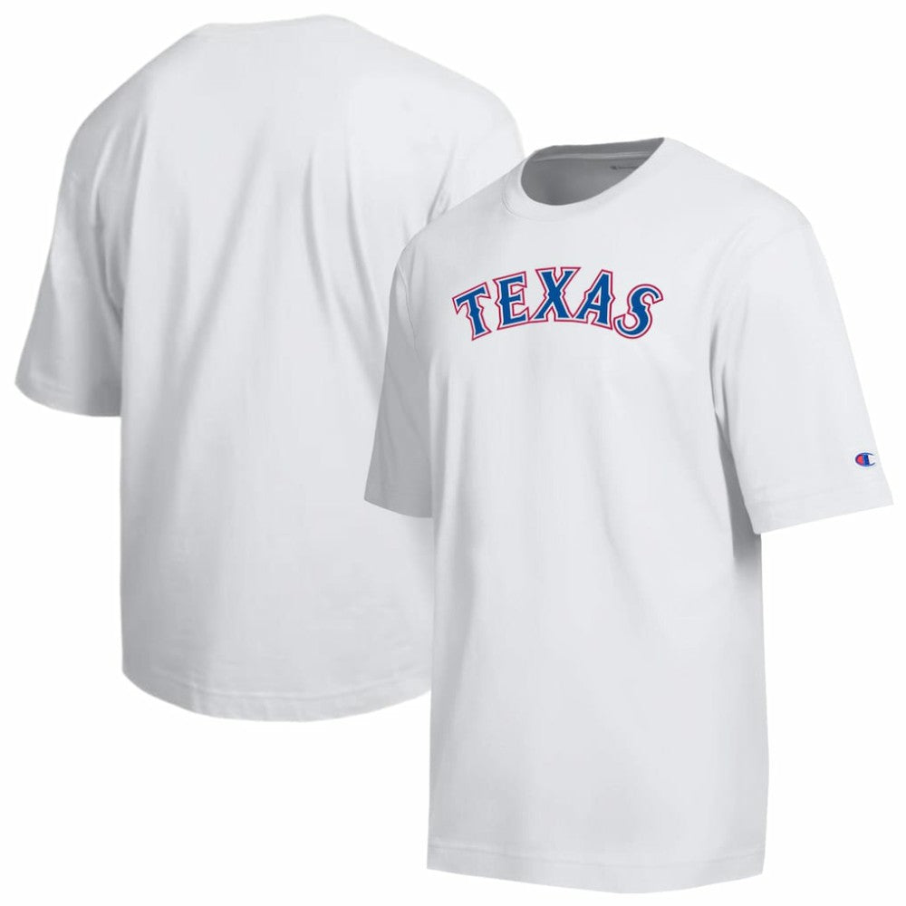 Texas Rangers Champion All Star Arched Chenille Wordmark T-Shirt Sale