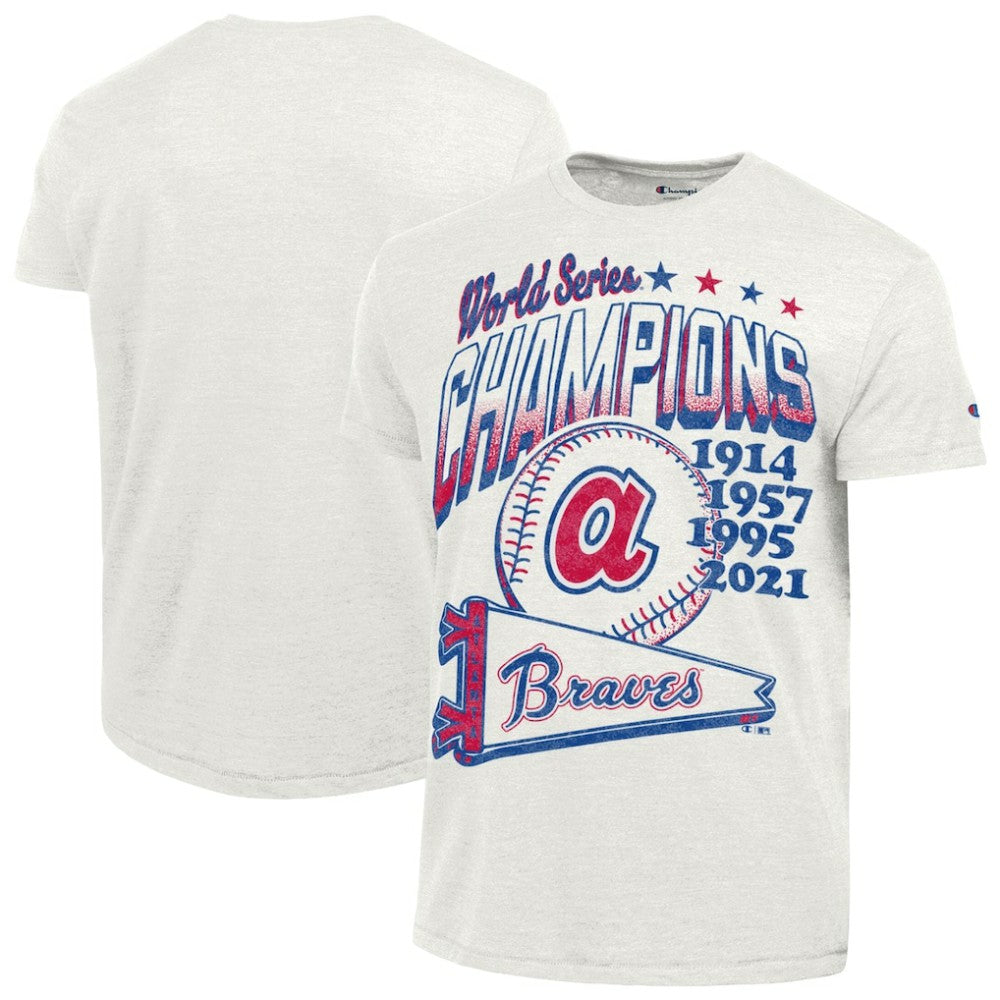 Atlanta Braves Champion Winning Tradition Cooperstown Tri-Blend T-Shirt On Sale
