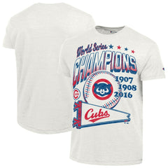 Chicago Cubs Champion Winning Tradition Cooperstown Tri-Blend T-Shirt On Sale