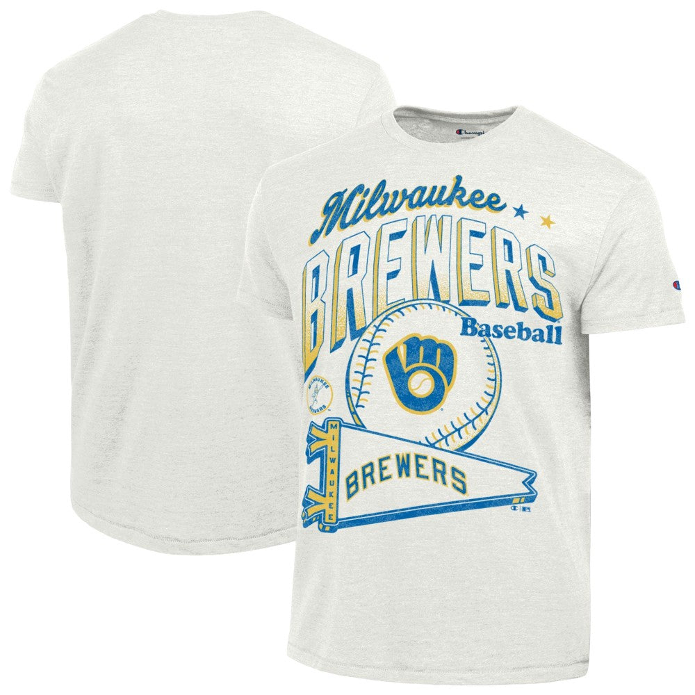 Milwaukee Brewers Champion Winning Tradition Cooperstown Tri-Blend T-Shirt Near Me