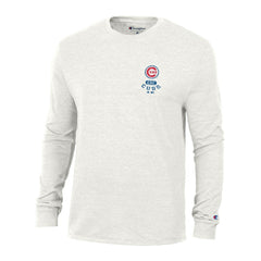 Chicago Cubs Champion Cooperstown Winning Tradition Tri-Blend Long Sleeve T-Shirt On Sale