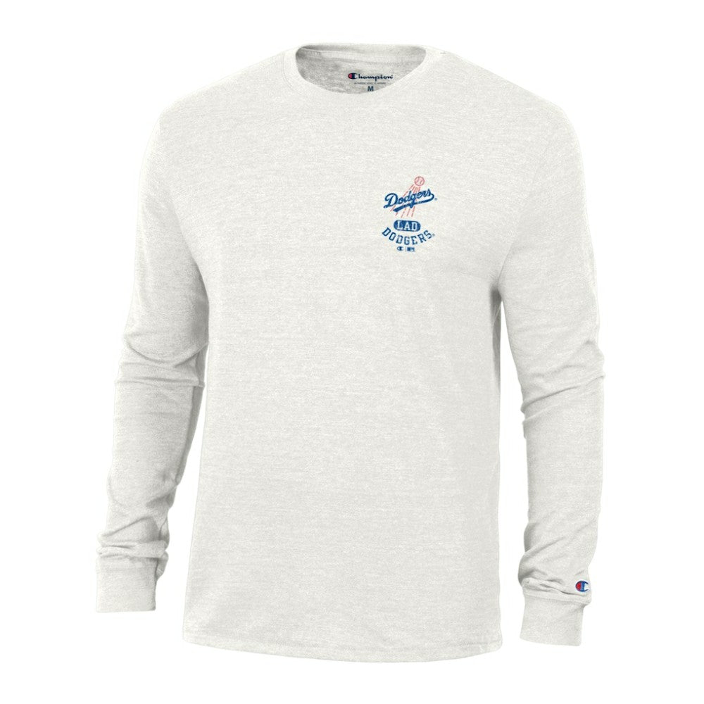 Los Angeles Dodgers Champion Cooperstown Winning Tradition Tri-Blend Long Sleeve T-Shirt discount