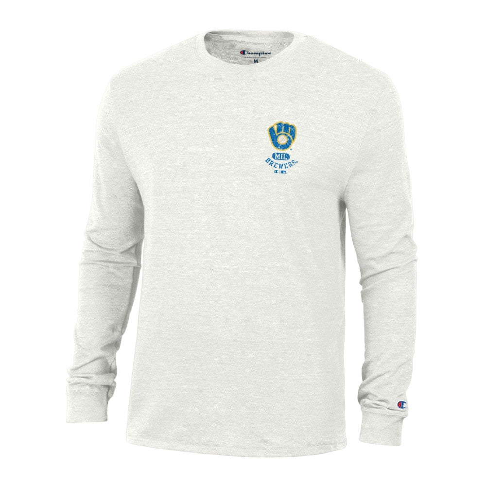 Milwaukee Brewers Champion Cooperstown Winning Tradition Tri-Blend Long Sleeve T-Shirt Lifestyle