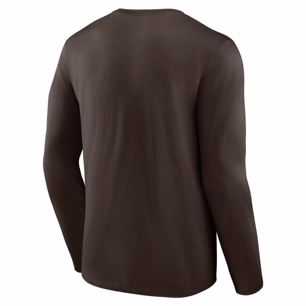 Cleveland Browns Hustle Long Sleeve T-Shirt Brown - NFL