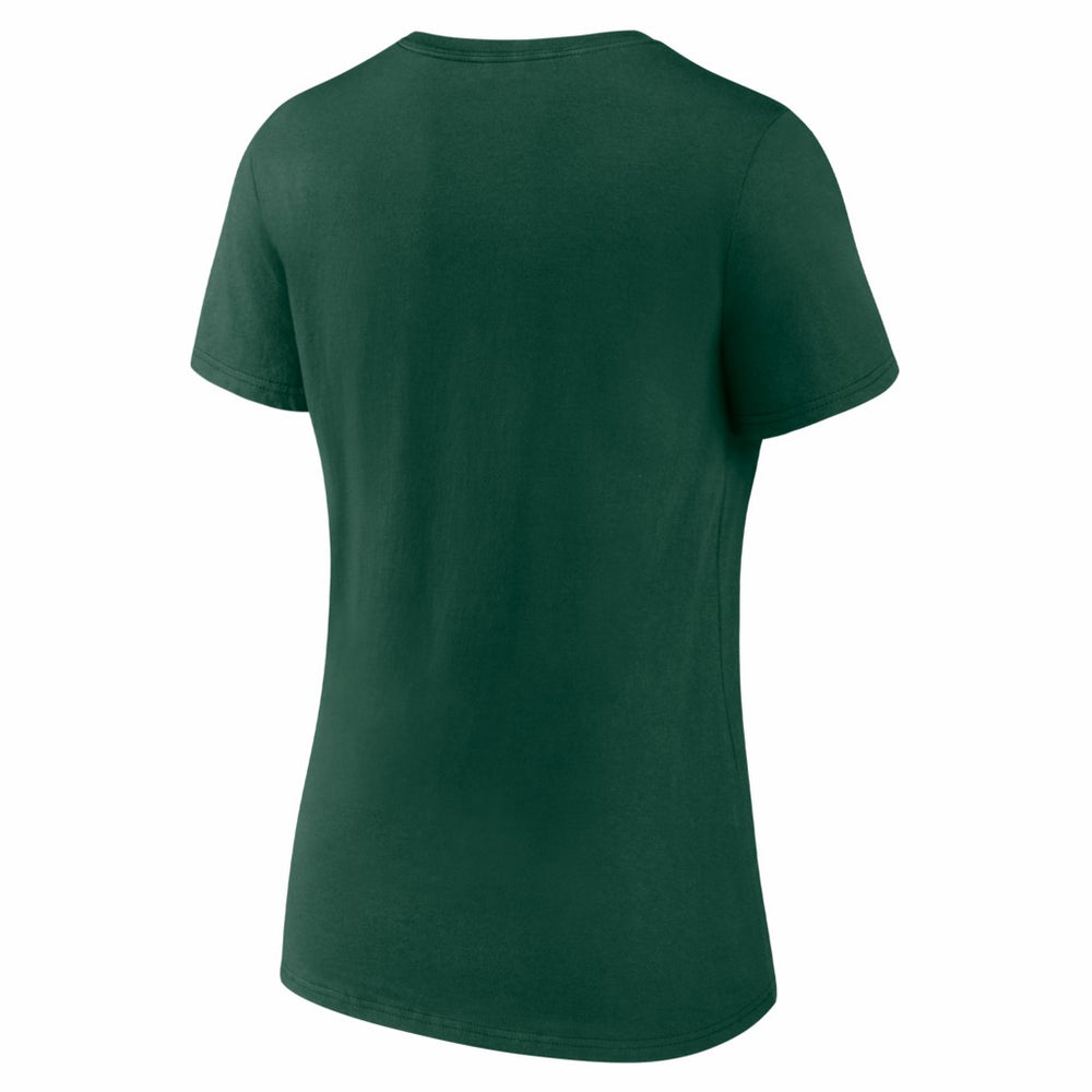 Green Bay Packers Women's Hustle V-Neck T-Shirt Green - NFL