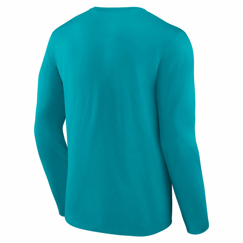 Miami Dolphins Hustle Long Sleeve T-Shirt Aqua - NFL