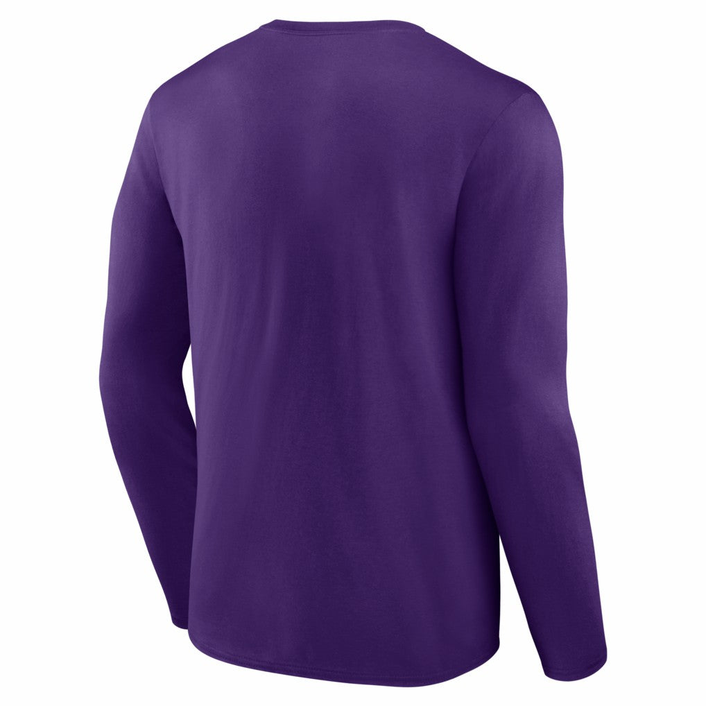 Minnesota Vikings Hustle Long Sleeve T-Shirt Purple - NFL