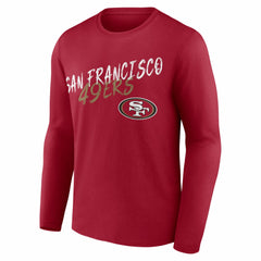 San Francisco 49ers Hustle Long Sleeve T-Shirt Scarlet - NFL