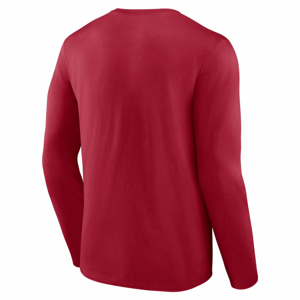 San Francisco 49ers Hustle Long Sleeve T-Shirt Scarlet - NFL