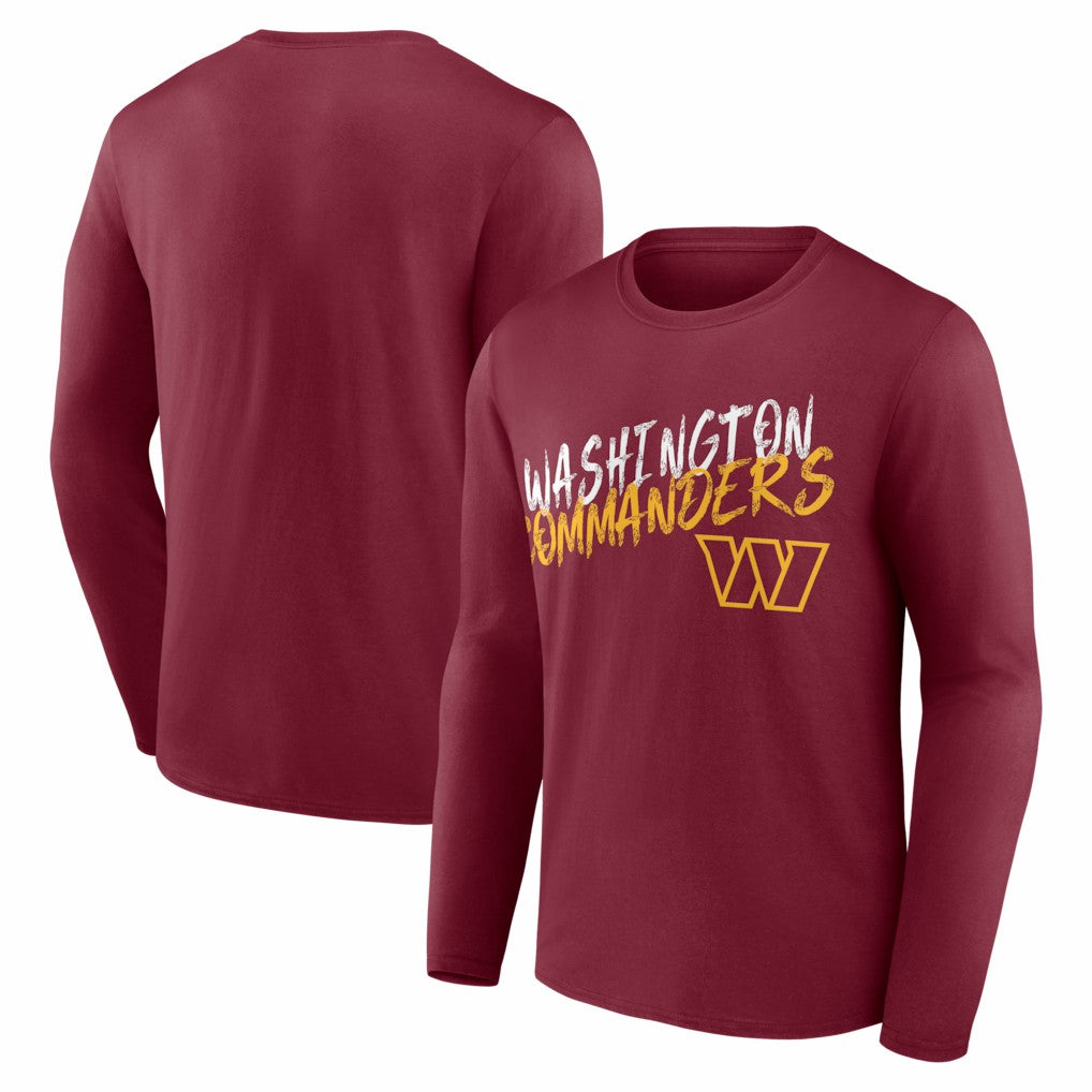 Washington Commanders Hustle Long Sleeve T-Shirt Burgundy - NFL