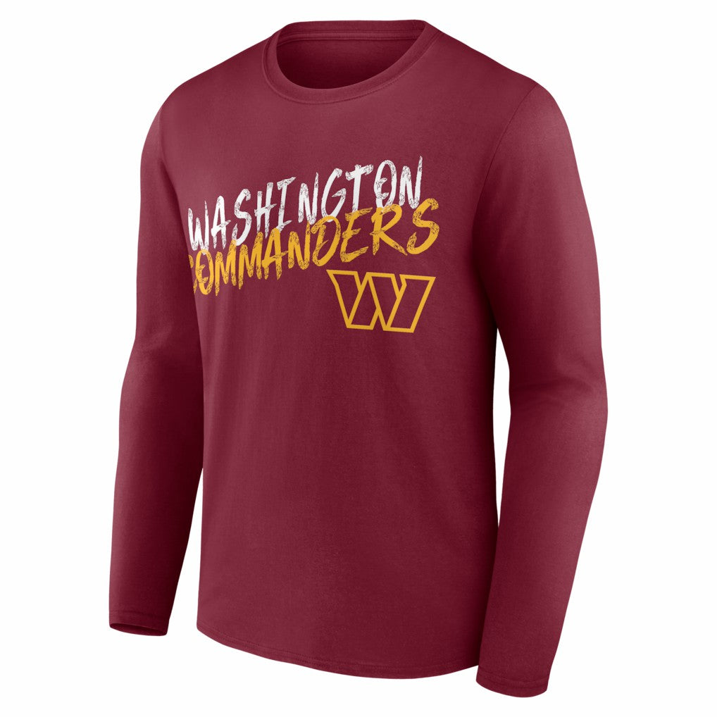 Washington Commanders Hustle Long Sleeve T-Shirt Burgundy - NFL