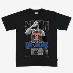 NBA - Jalen Brunson New York Knicks Unisex SLAM Cover T-Shirt - Black
