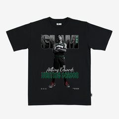 NBA - Anthony Edwards Minnesota Timberwolves Unisex SLAM Cover T-Shirt - Black