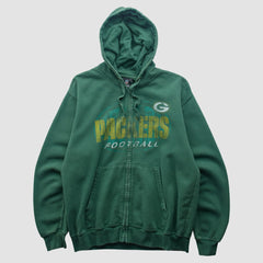 Green Bay Packers Team Edition Apparel 2010s Hooded Full Zip Sweatshirt Green Vintage - Fanatics