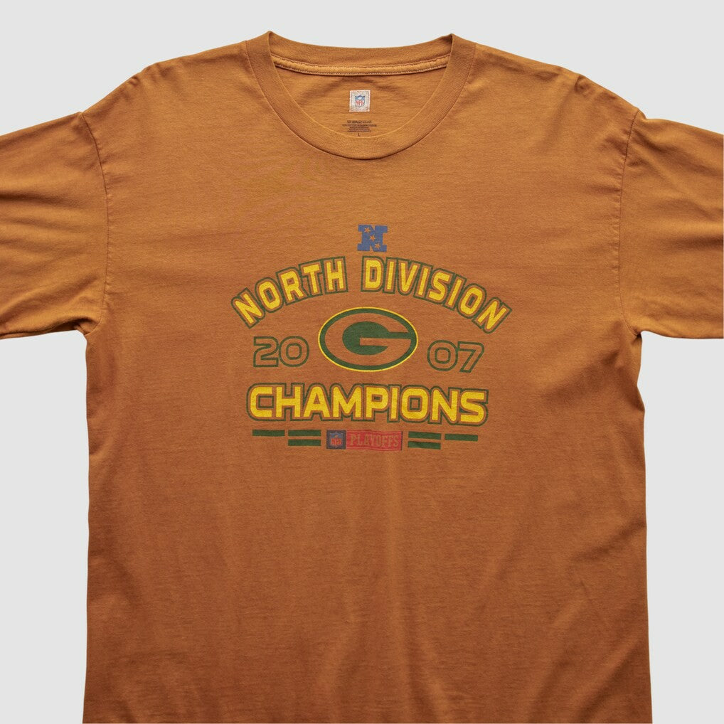 Green Bay Packers NFL 2007 Long Sleeve T-shirt Orange Vintage - Fanatics