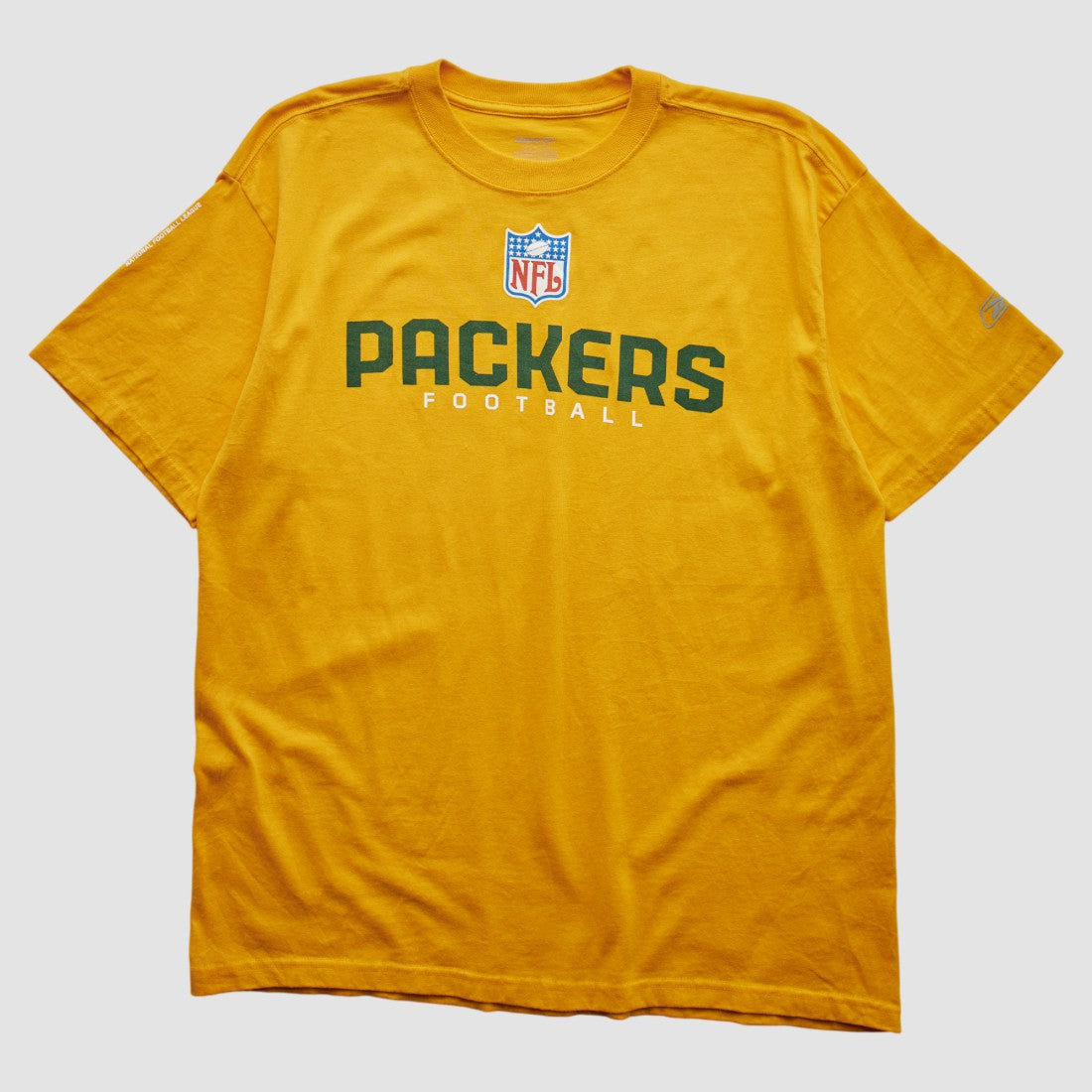 Green Bay Packers Reebok 2000s T-shirt Yellow Vintage - Fanatics