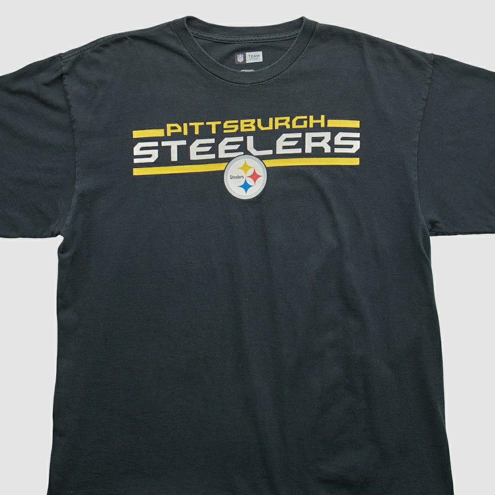Pittsburgh Steelers NFL 2000s T-shirt Black Vintage - Fanatics