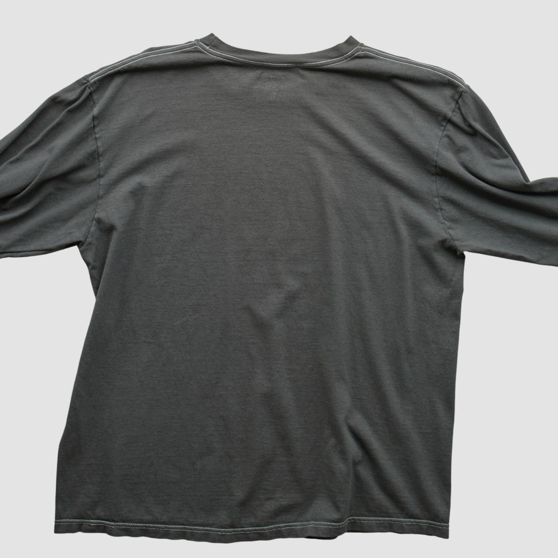 New York Giants Reebok 2008 Long Sleeve T-shirt Charcoal Vintage - Fanatics