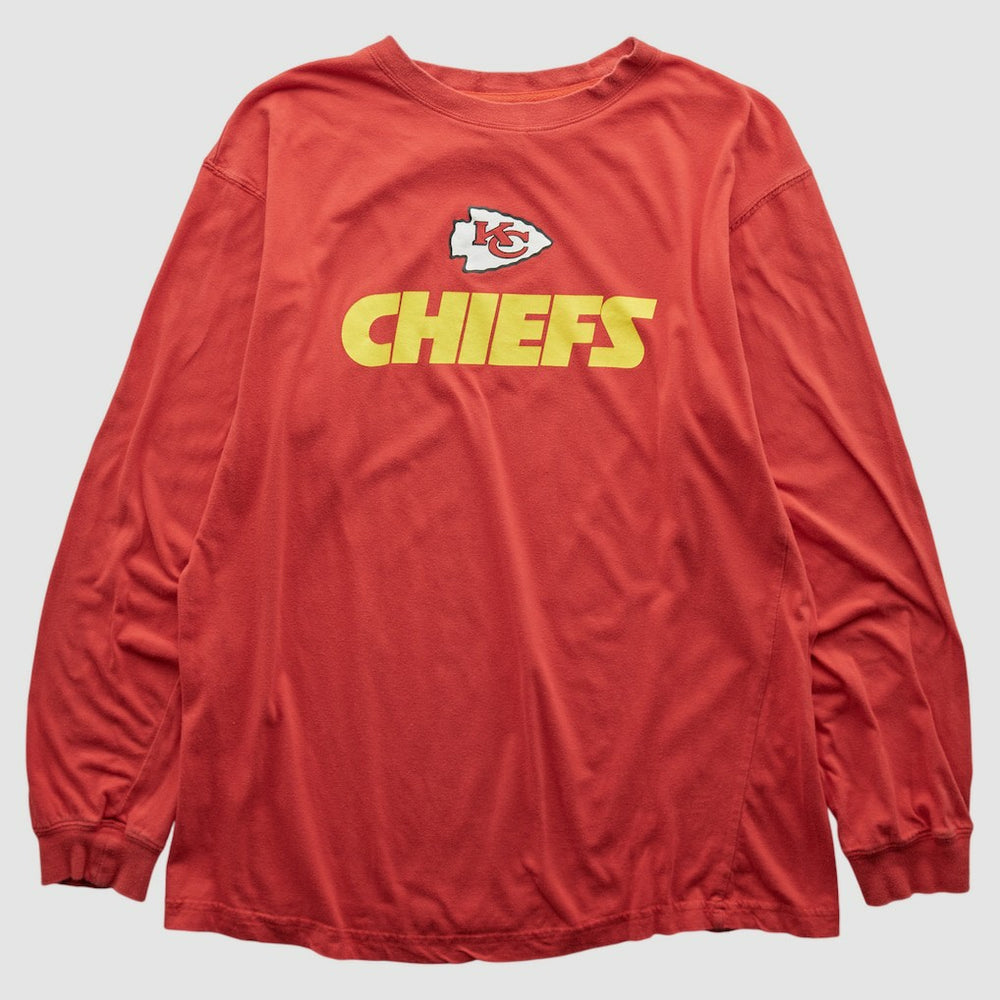 Kansas City Chiefs NFL 2000s Long Sleeve T-shirt Red Vintage - Fanatics