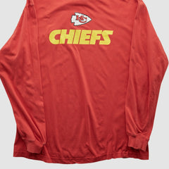 Kansas City Chiefs NFL 2000s Long Sleeve T-shirt Red Vintage - Fanatics