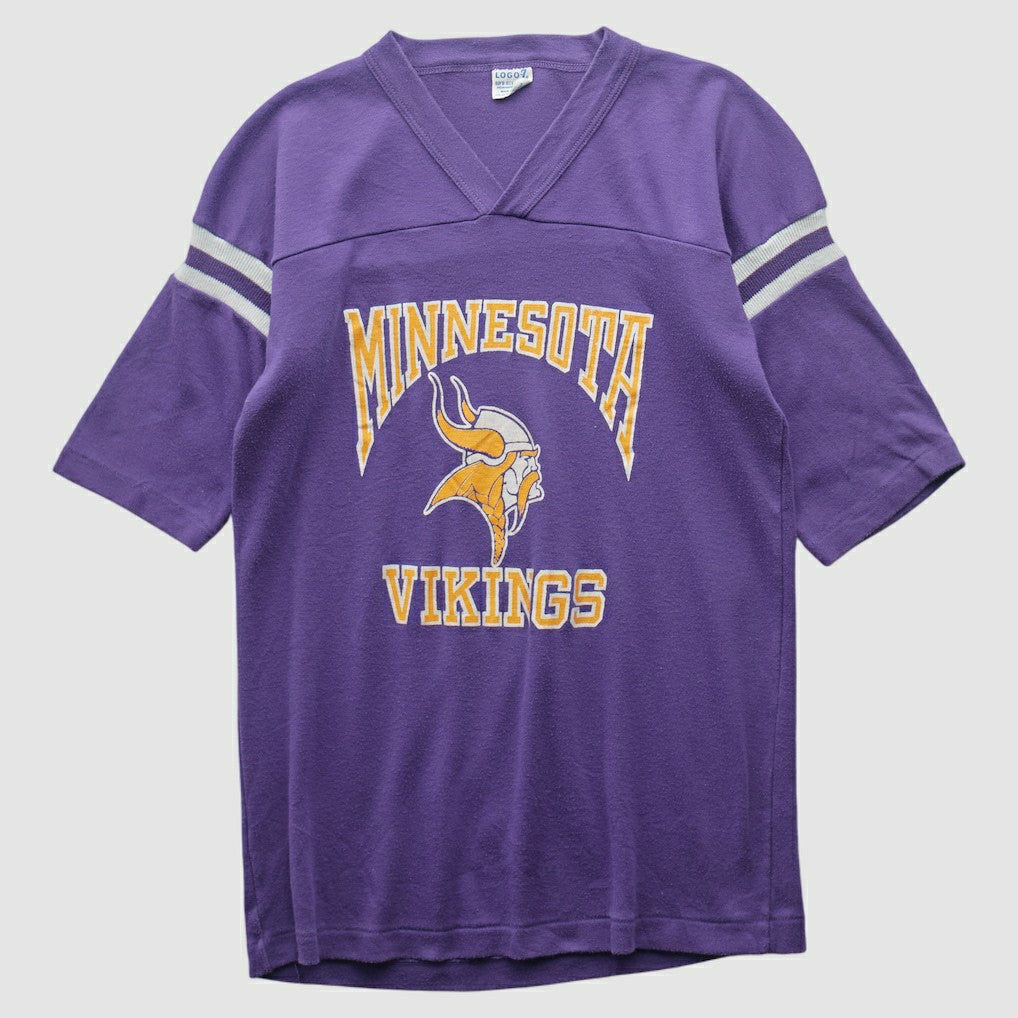 Minnesota Vikings Logo 7 90s T-shirt Purple Vintage - Fanatics
