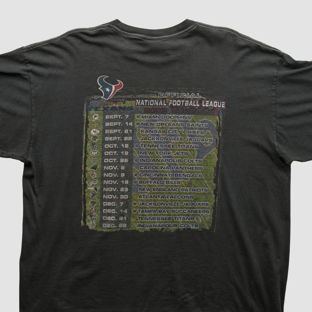 Houston Texans NFL 2000s T-shirt Charcoal Vintage - Fanatics