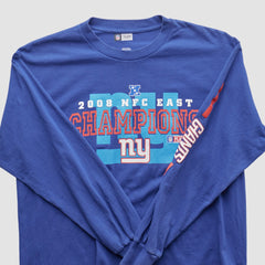 New York Giants NFL 2008 Long Sleeve T-shirt Blue Vintage - Fanatics