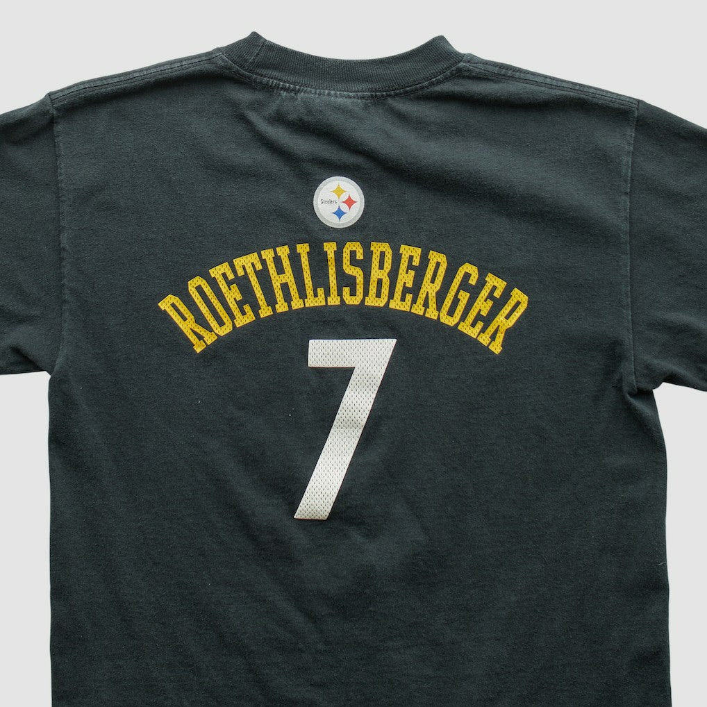 Pittsburgh Steelers Reebok 2000s T-shirt Black Vintage - Fanatics