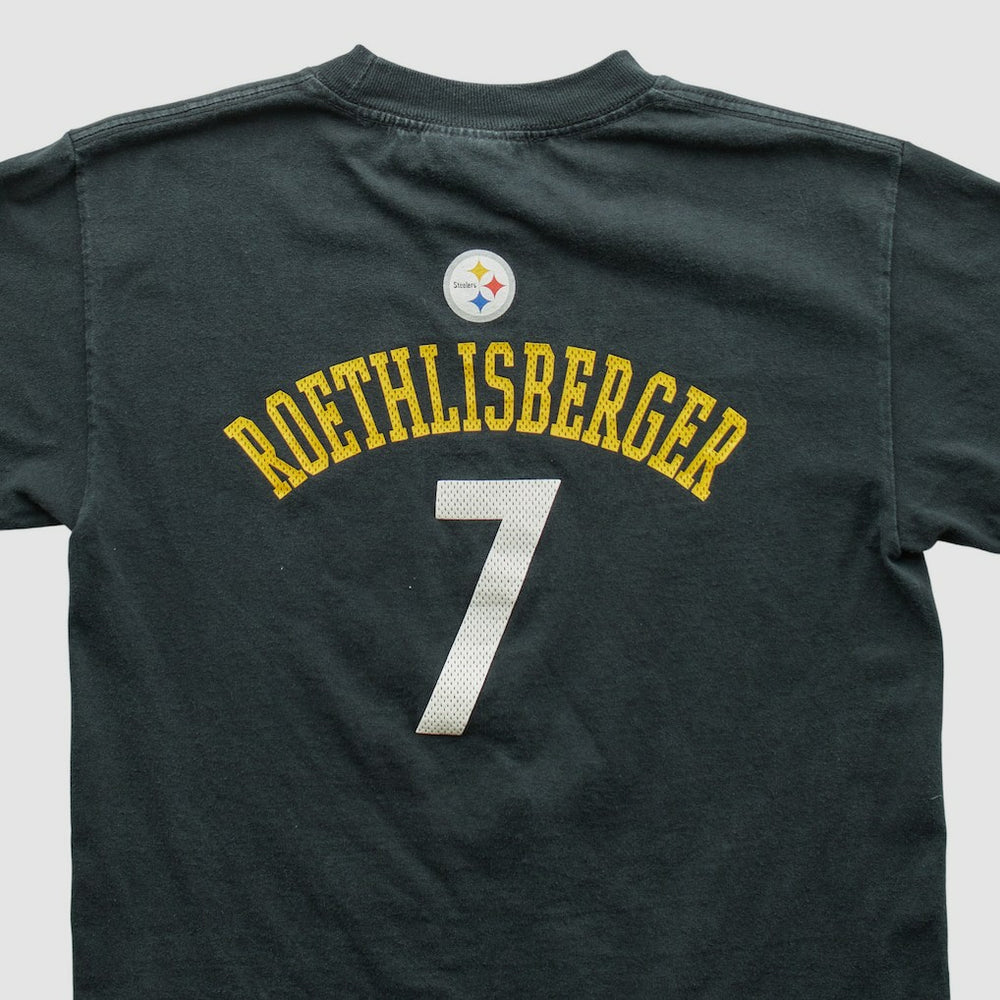 Pittsburgh Steelers Reebok 2000s T-shirt Black Vintage - Fanatics