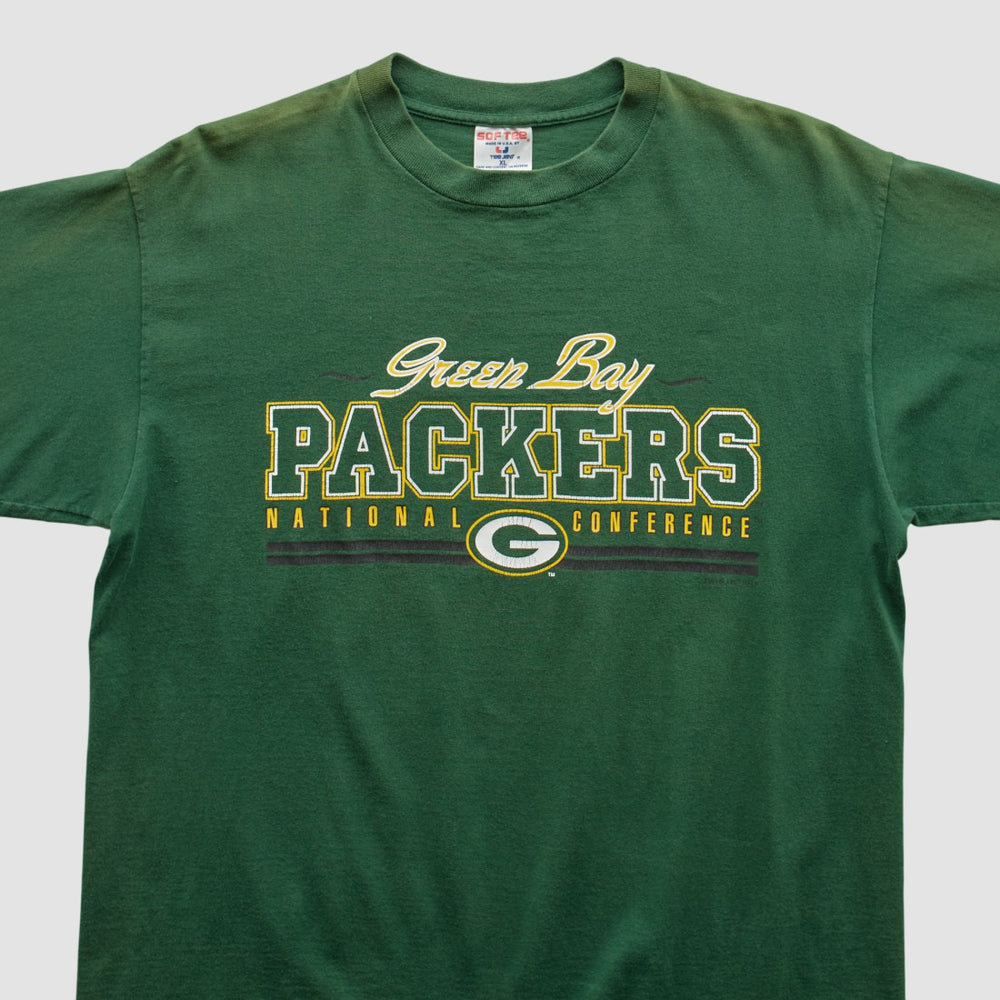 Green Bay Packers Sof Tee 2000s T-shirt Green Vintage - Fanatics
