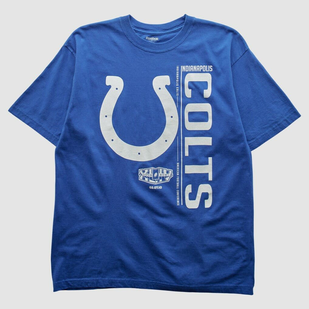 Indianapolis Colts Reebok 2010 T-shirt Blue Vintage - Fanatics