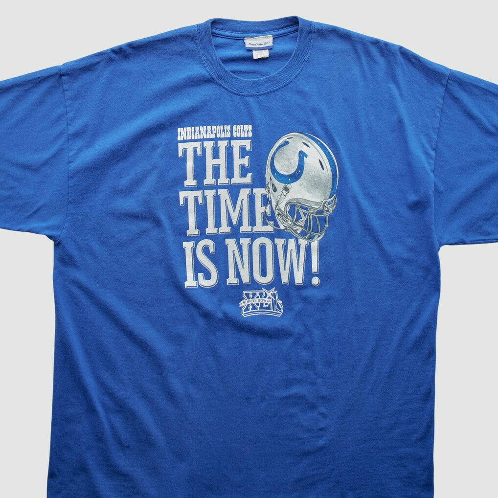 Indianapolis Colts Reebok 2008 T-shirt Blue Vintage - Fanatics