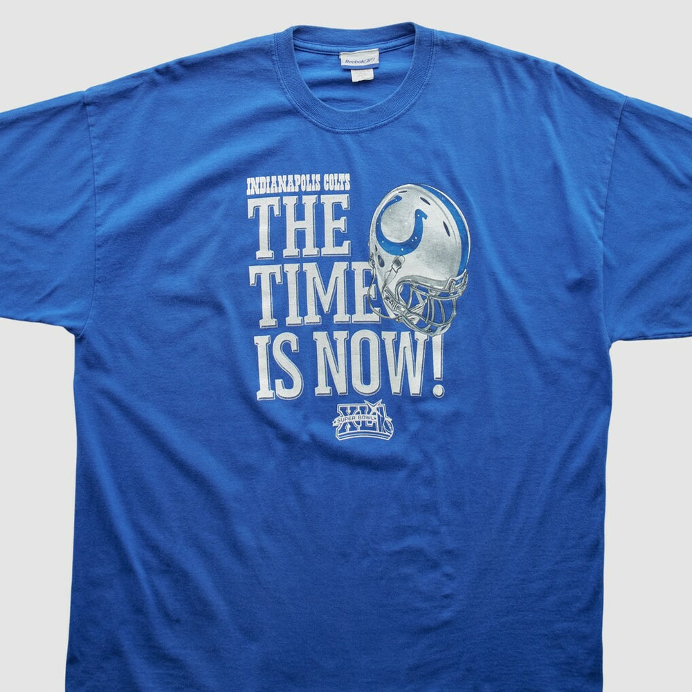 Indianapolis Colts Reebok 2008 T-shirt Blue Vintage - Fanatics
